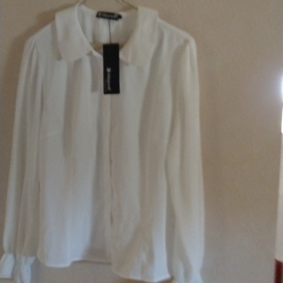 Allegra K Tops - Allegra K White Blouse